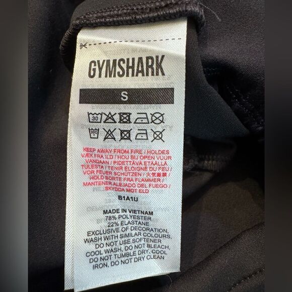 Gymshark cropped front/back logo training leggings (small) - Picture 4 of 4